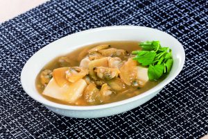 【狭窄症対策レシピ】アサリと酢ショウガの豆腐煮